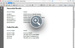 View the final status