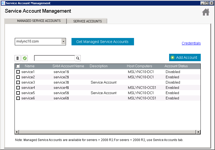 Simplify Managed Service Accounts Management