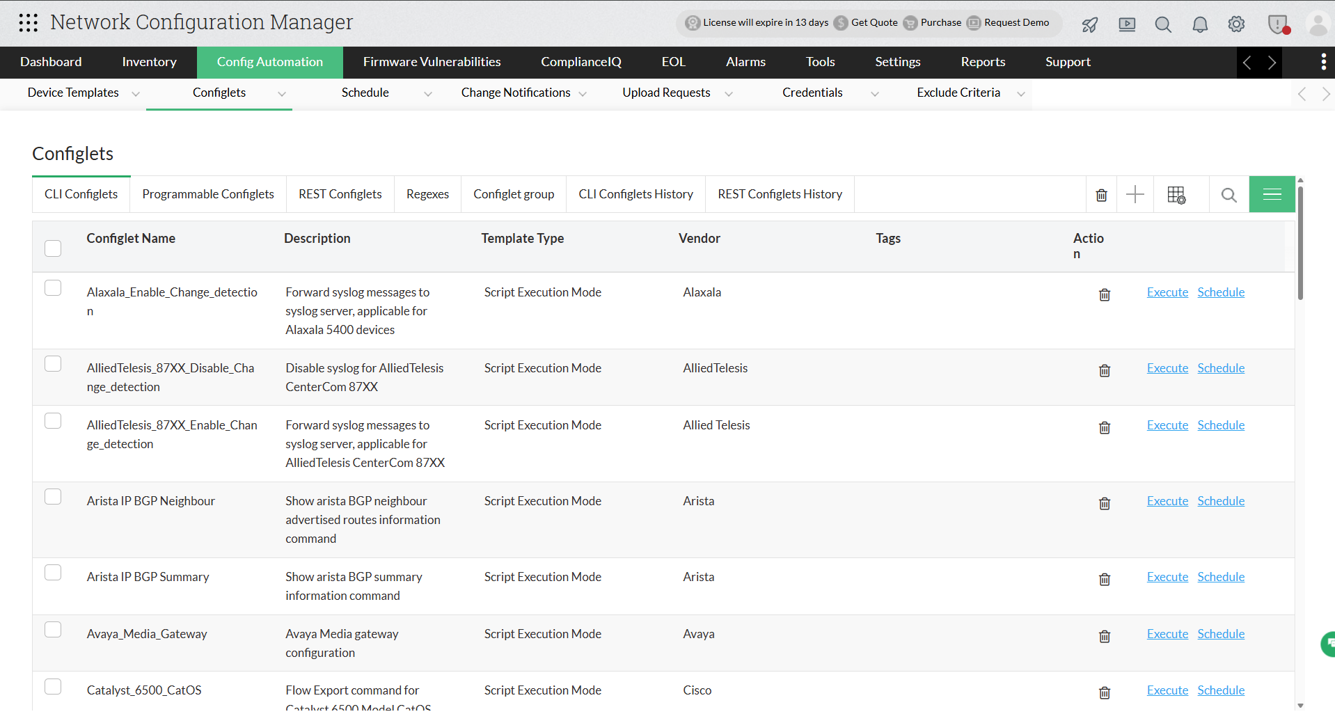 Automate Cisco Router Cisco Router Config Management Solution - ManageEngine Network Configuration Manager