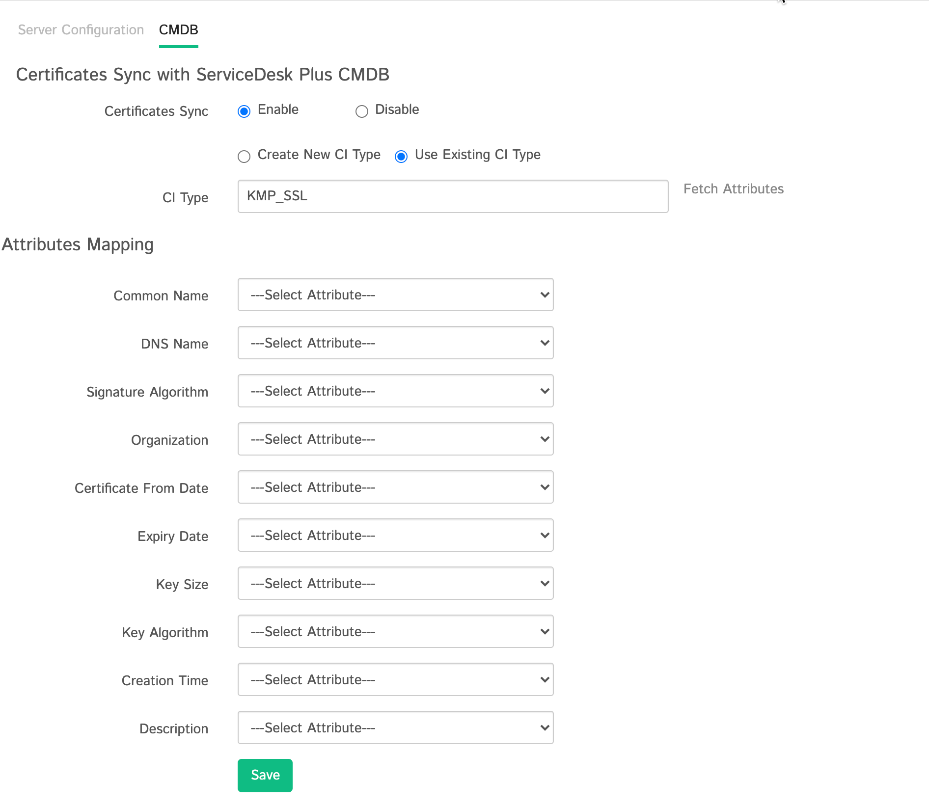 Integration von Key Manager Plus mit ServiceDesk Plus