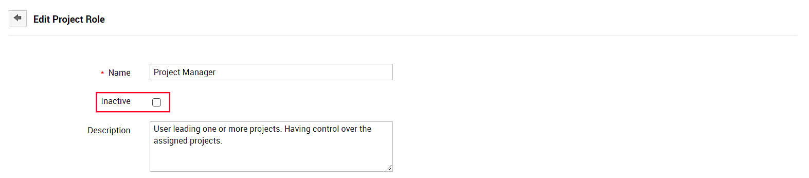 Configurar roles del proyecto