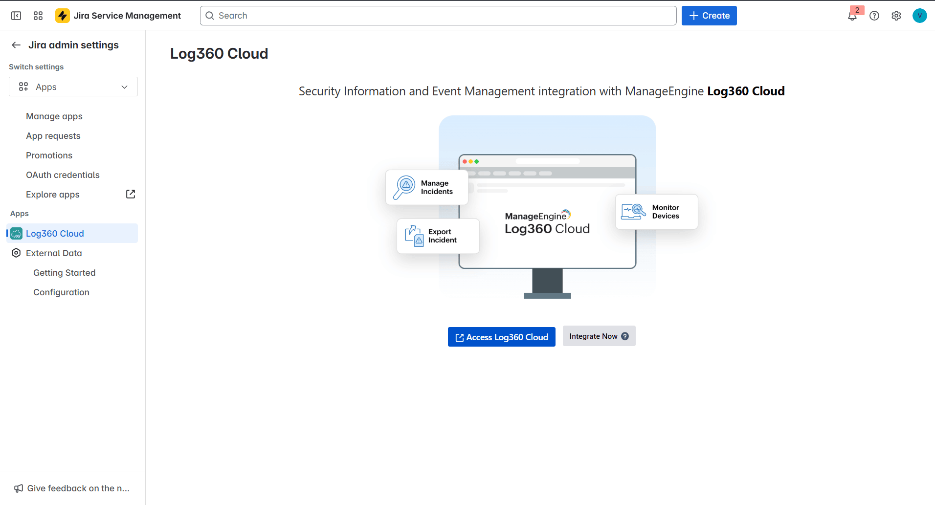 Jira Service Desk On-Demand Integration