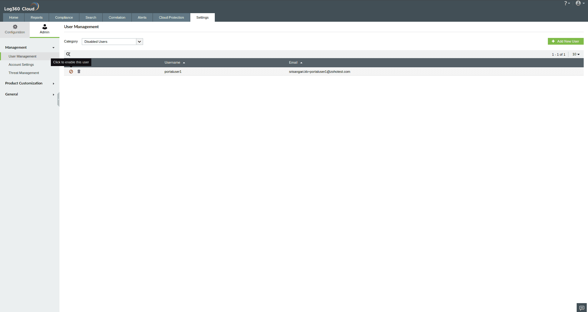 Portal User Management