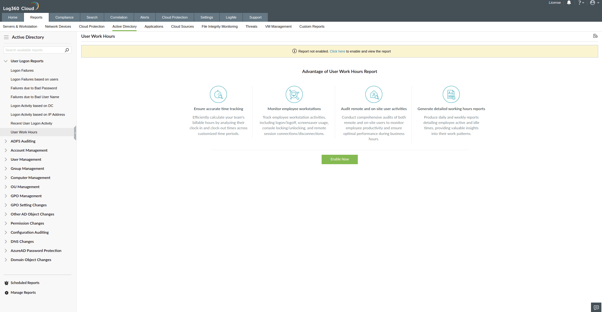 User Work Hours Feature