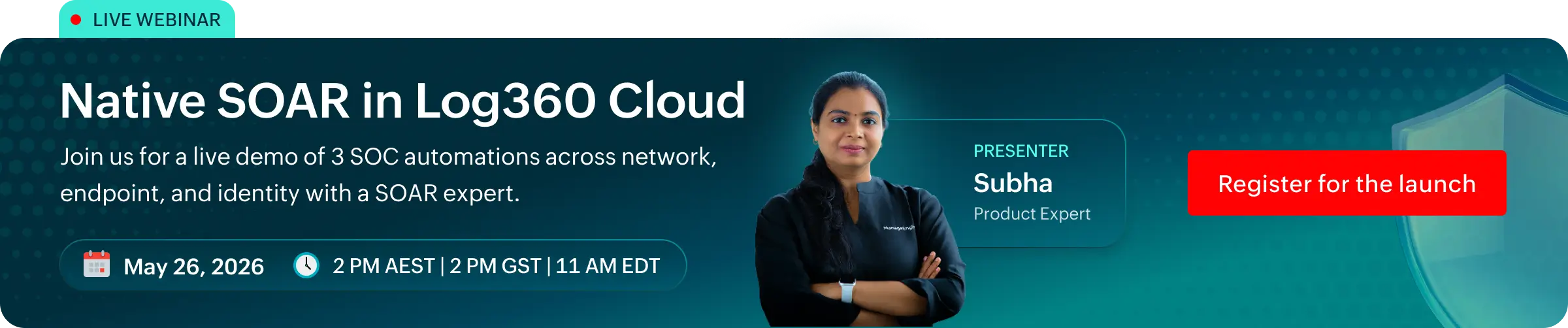 Native Security Orchestration, Automation, and Response (SOAR) Webinar