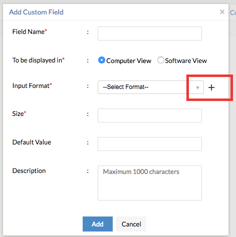 UEM Central - Custom Field