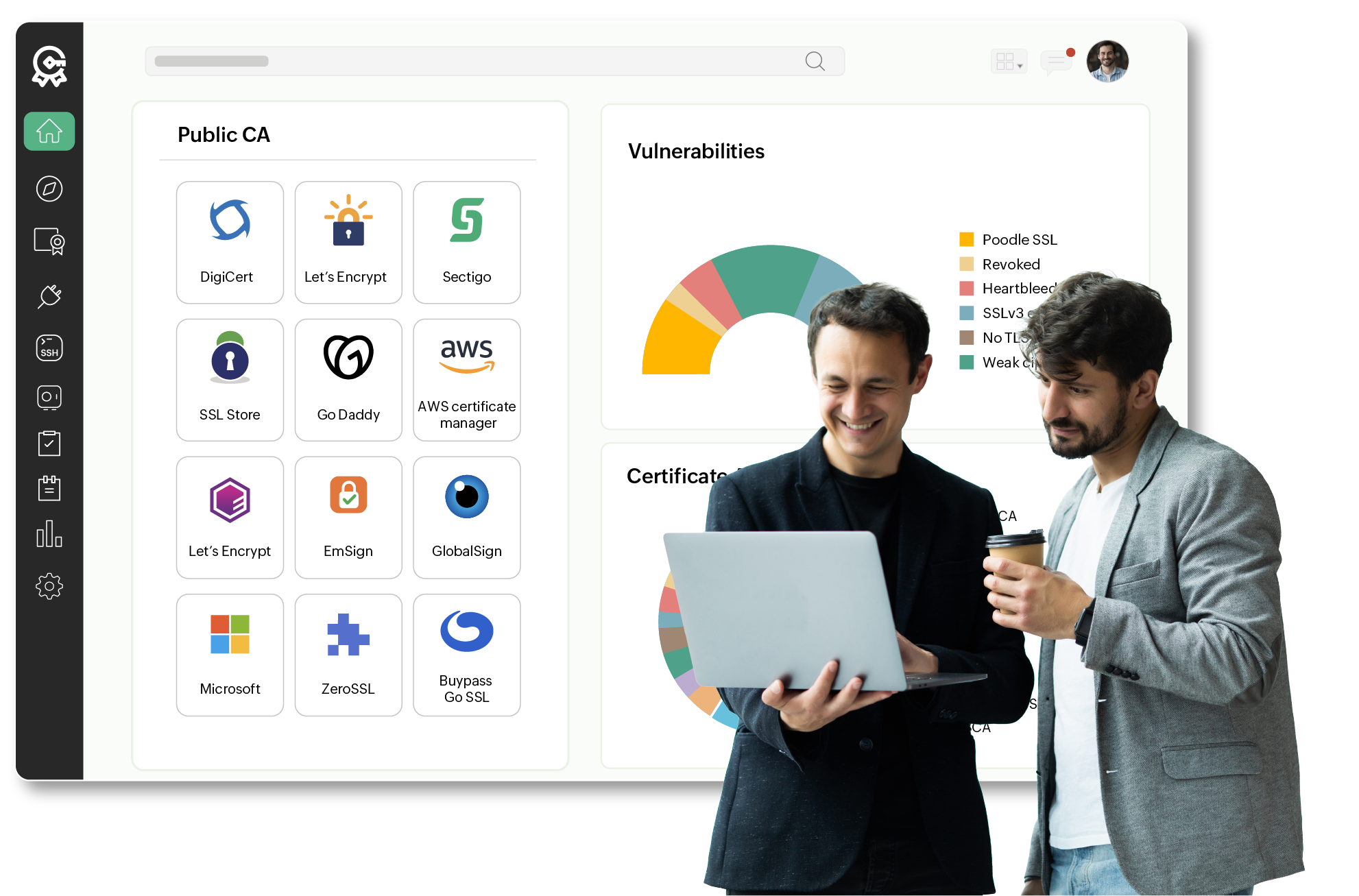 Certificate Lifecycle Management Dashboard