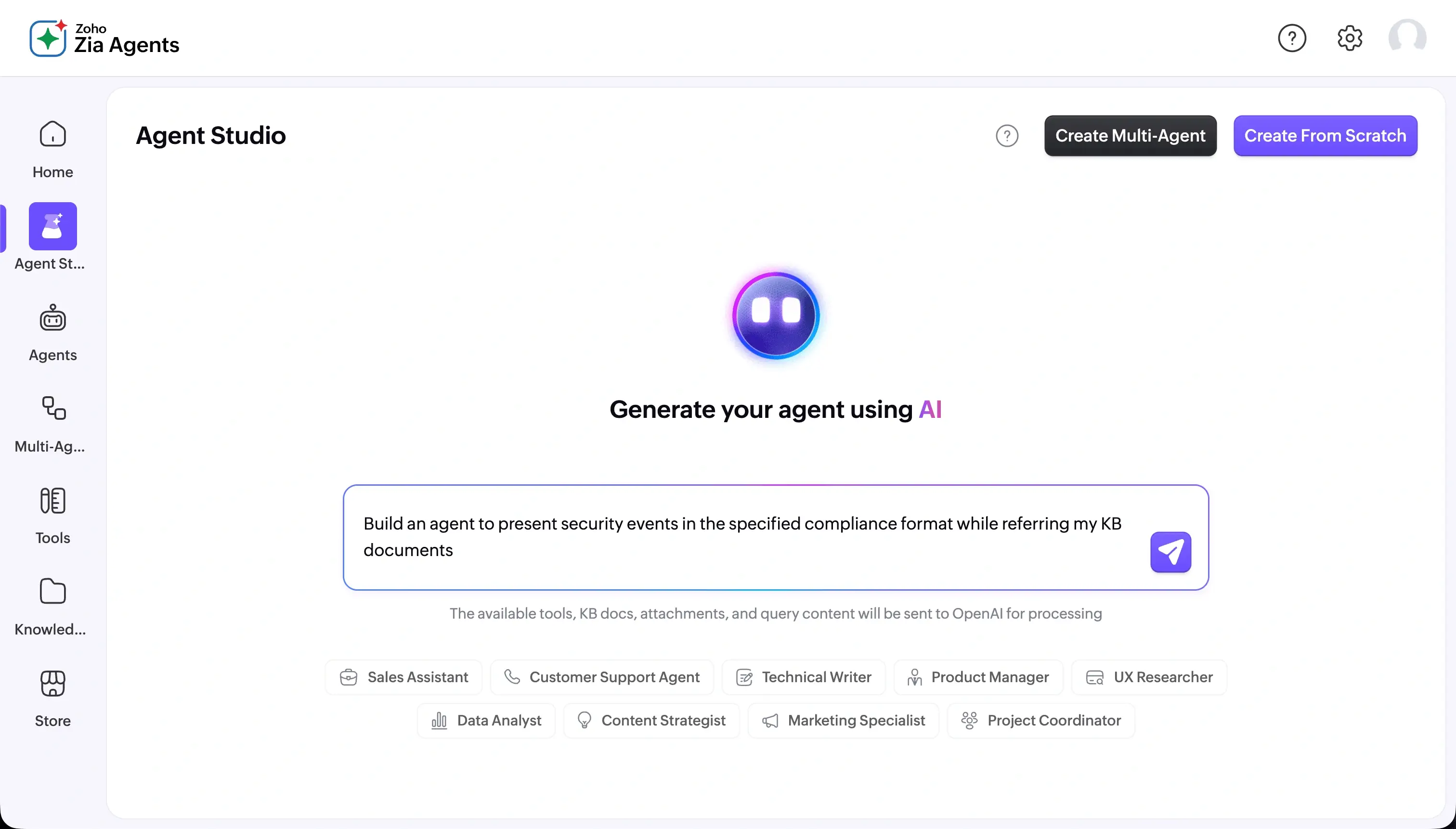 Building an agent
