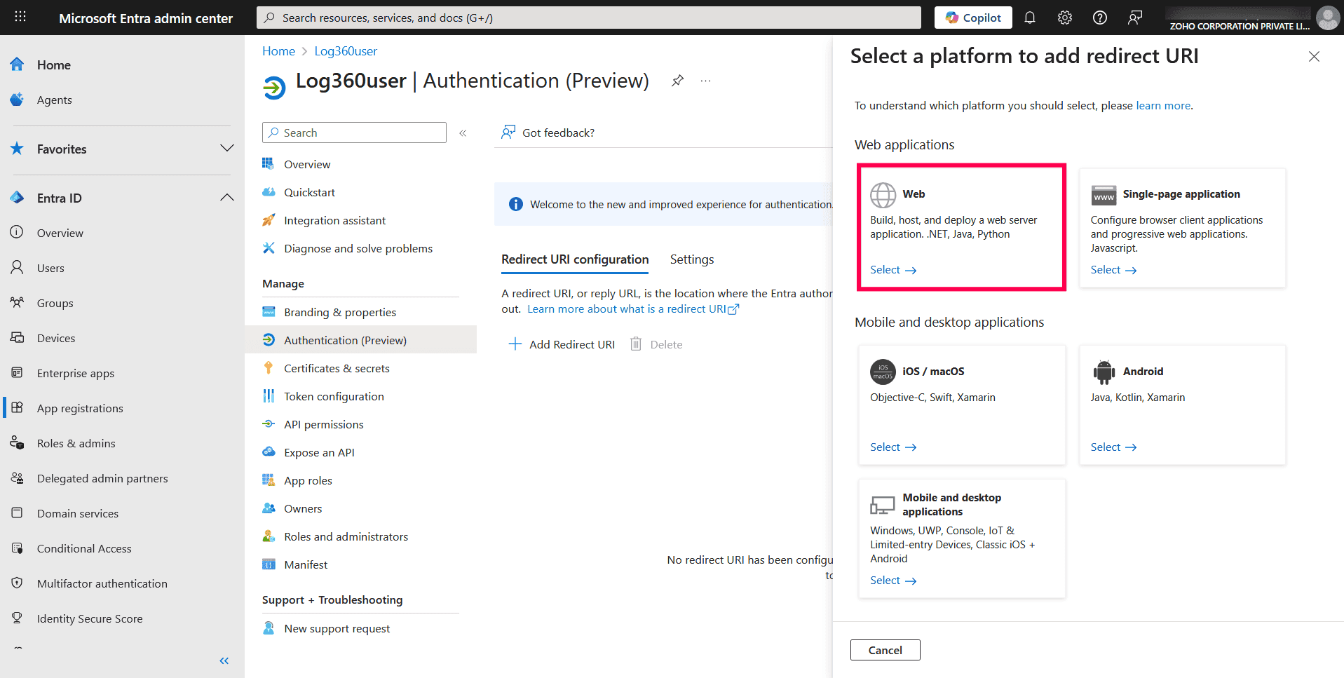 Configuring and managing