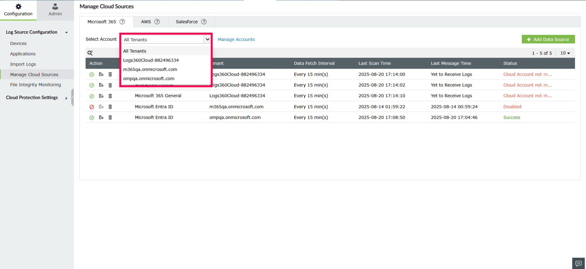 Configuring and managing