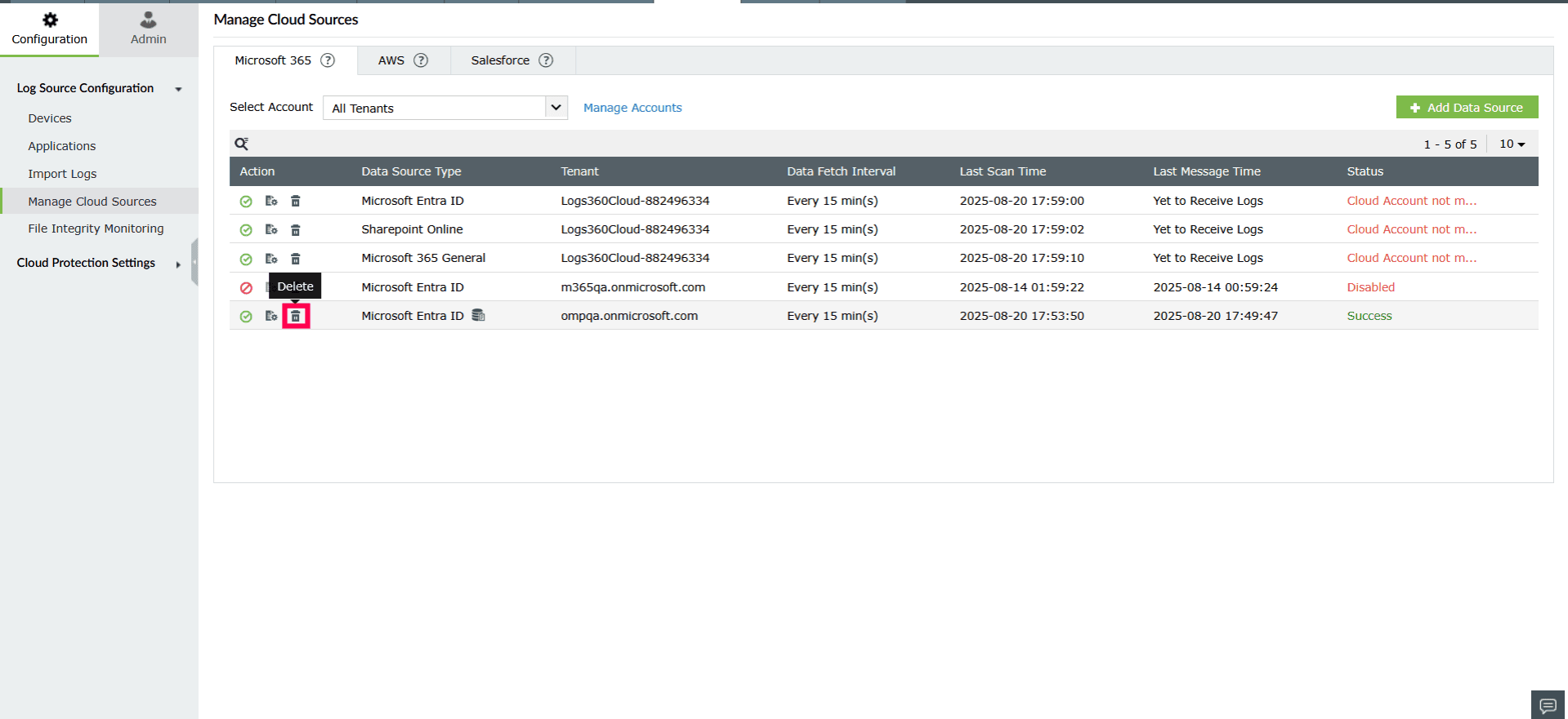 Configuring and managing