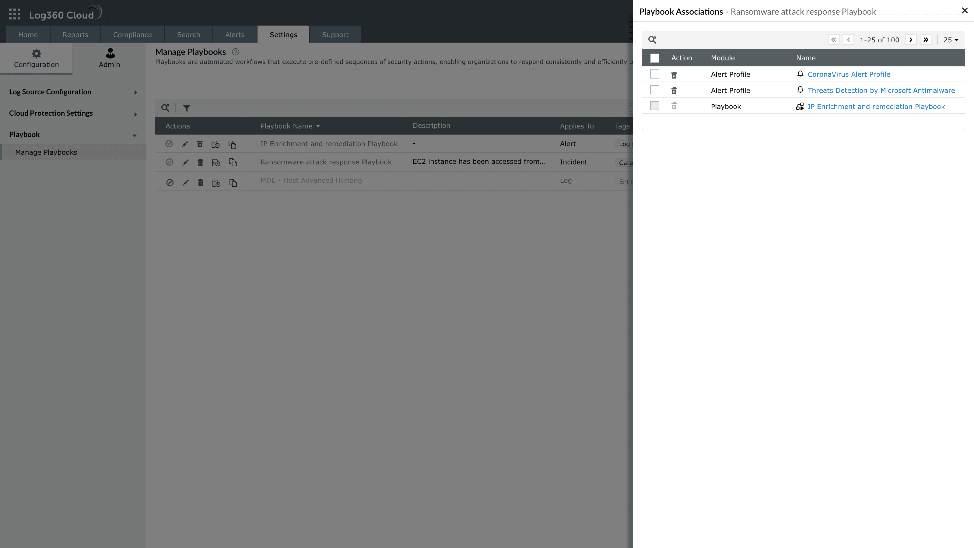 Manage playbooks