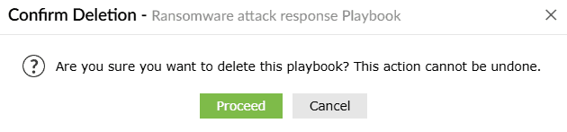Manage playbooks