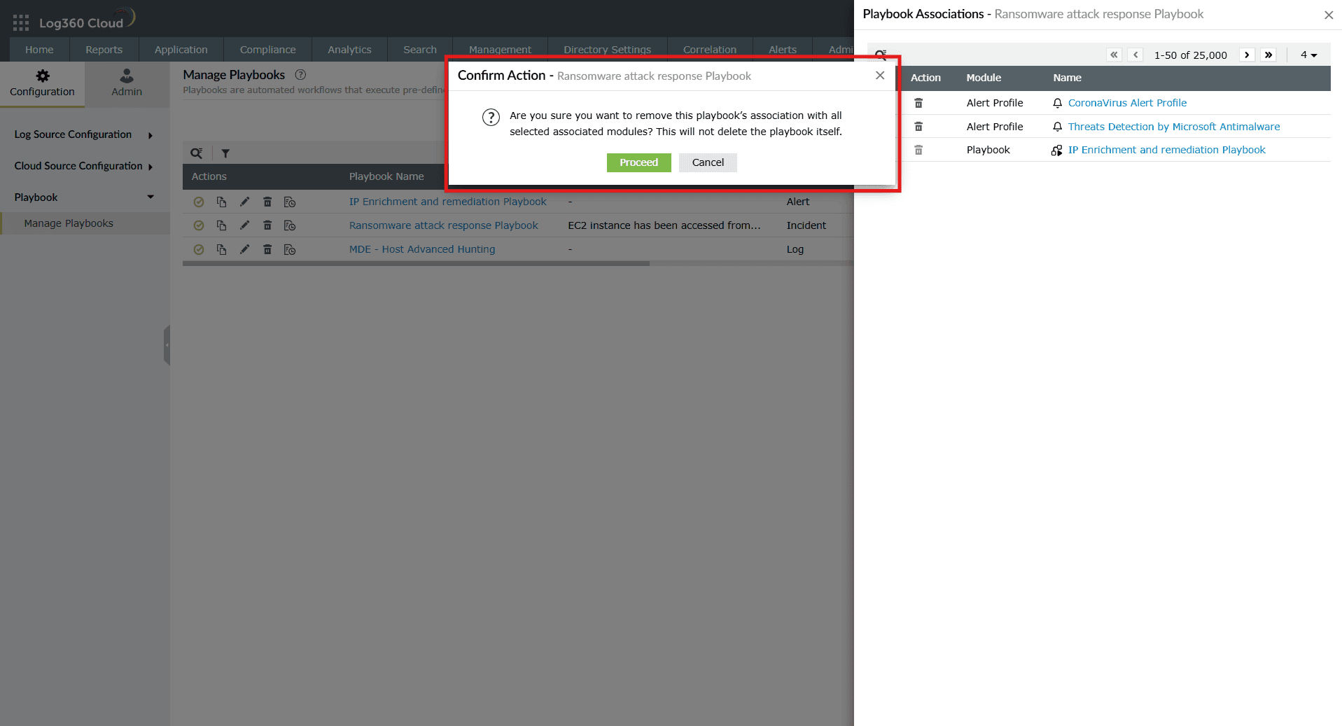 Manage playbooks
