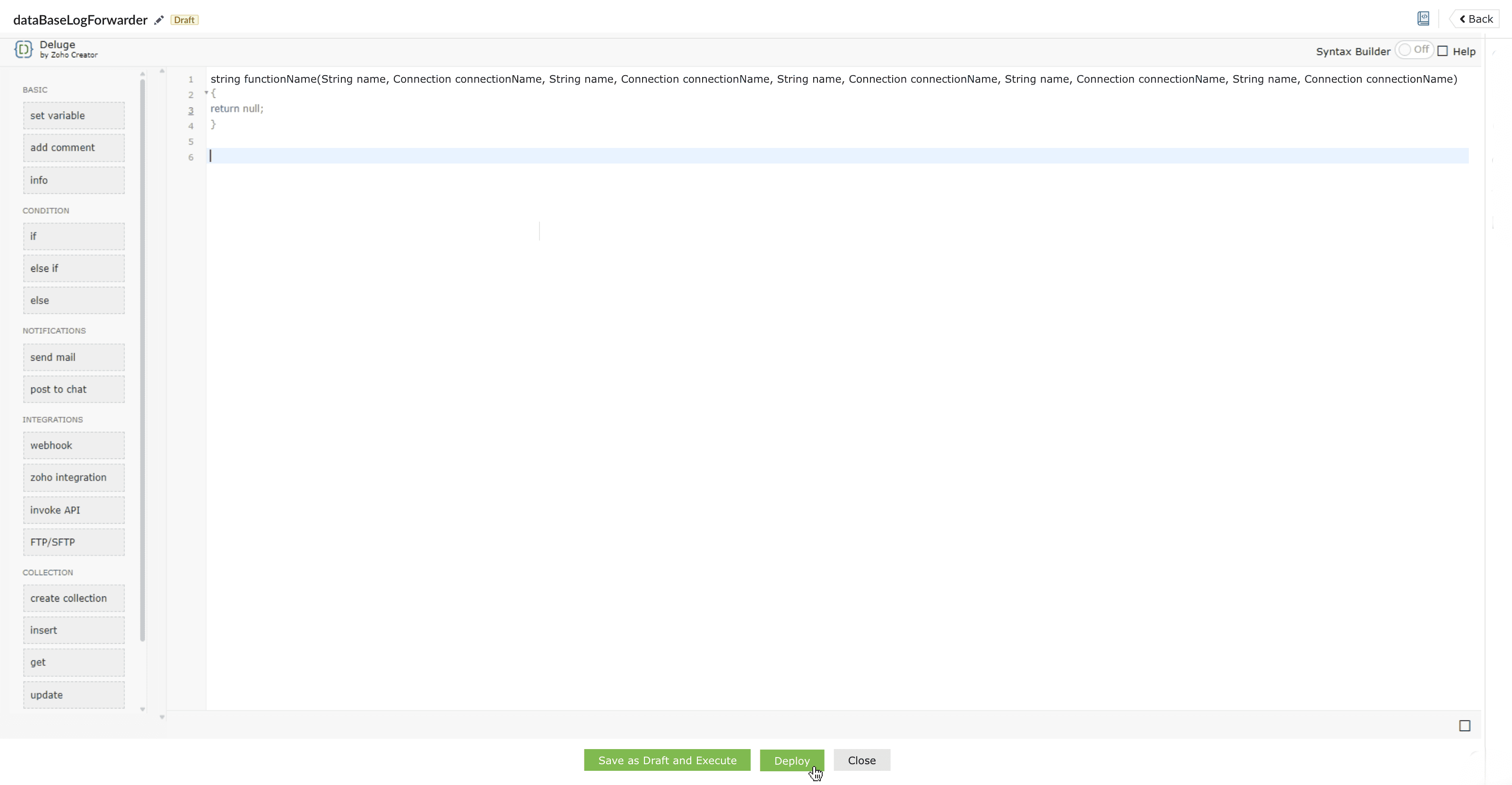 Create custom functions
