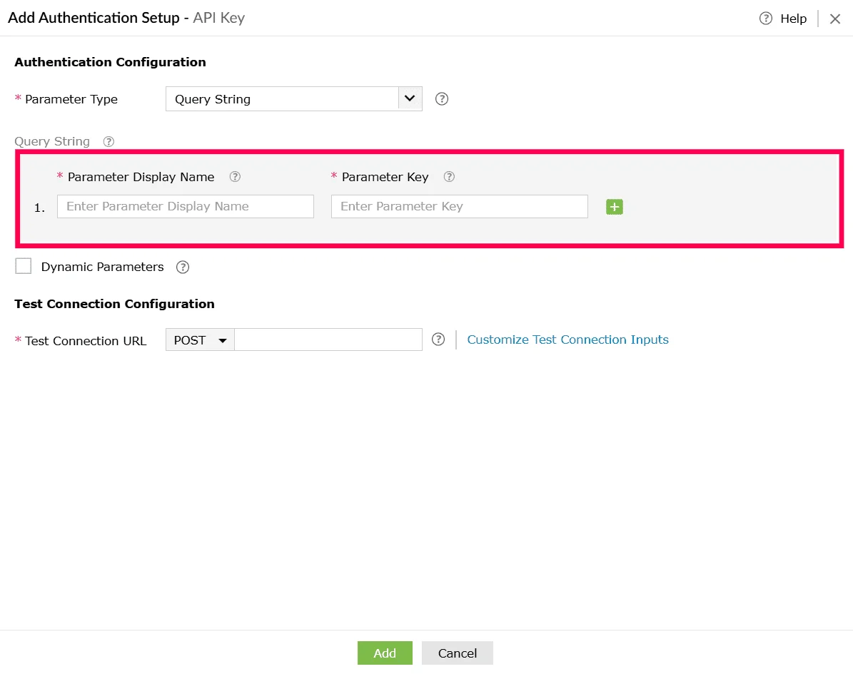 Configuring parameters