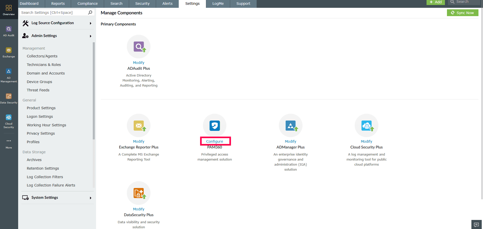 Downloading and installing components
