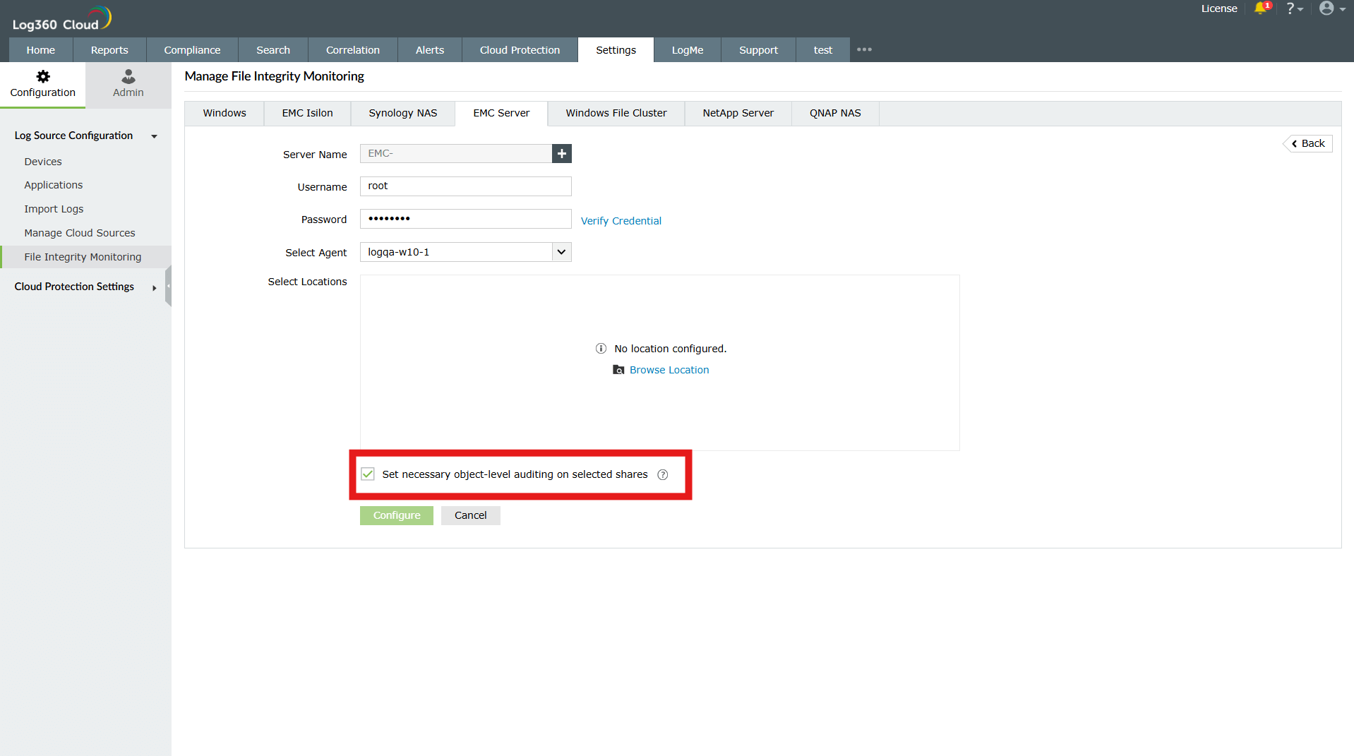 EMC Isilon file monitoring