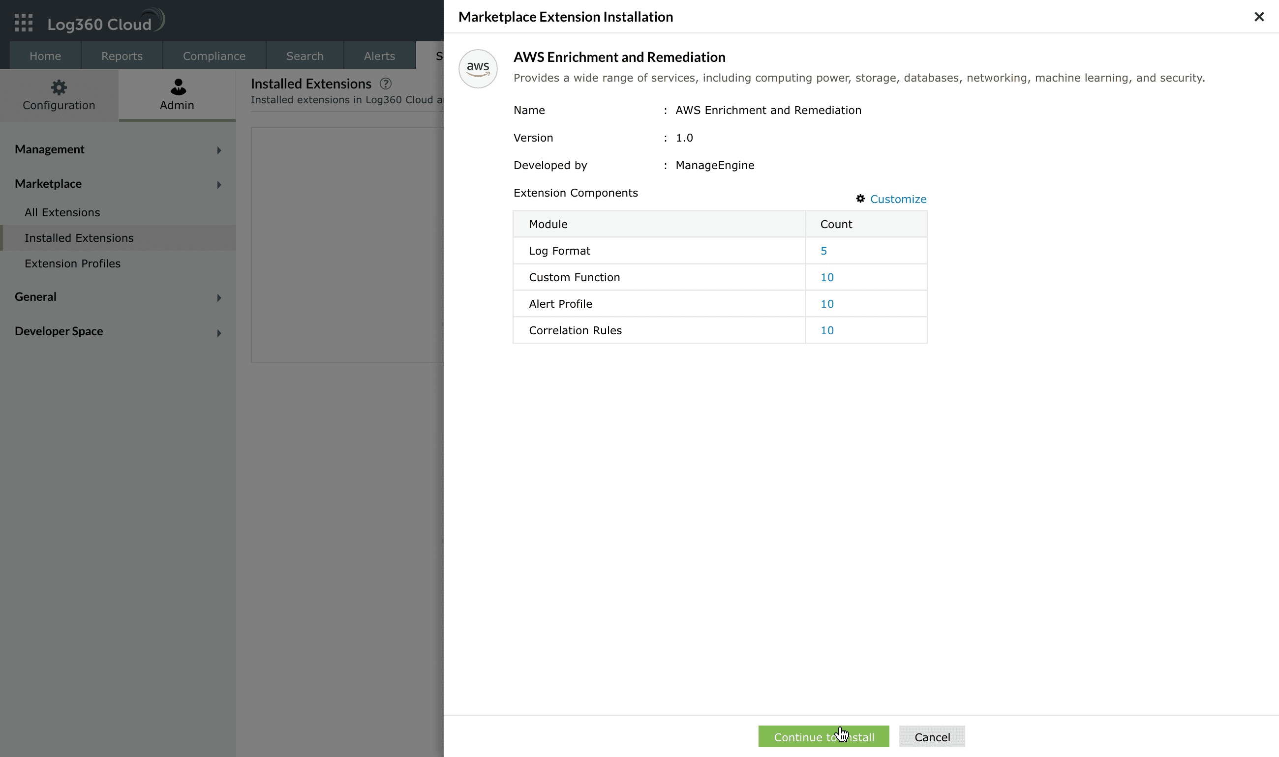Installing a playbook from library