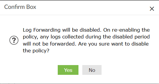 Log forwarding