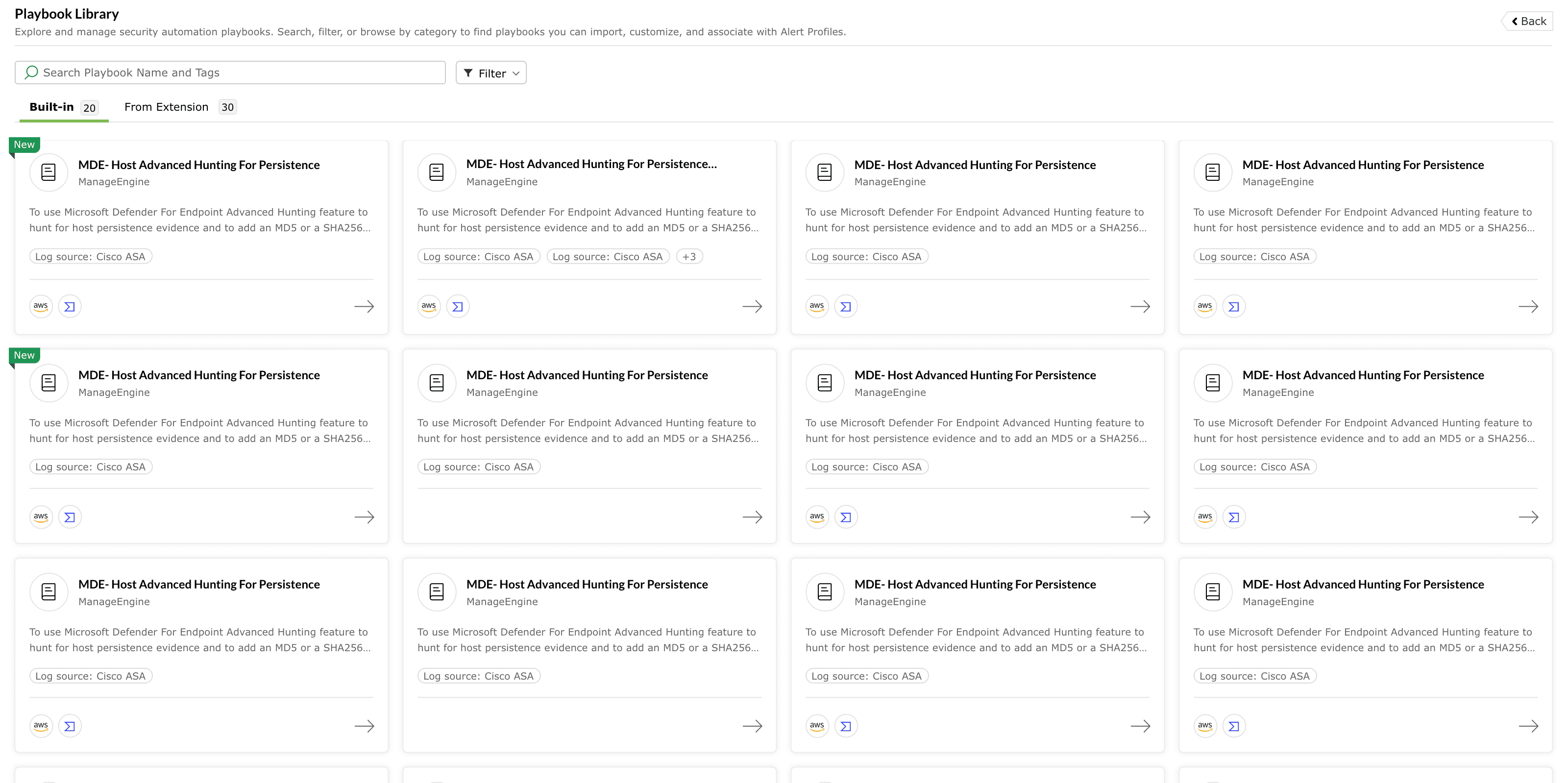 Playbook library overview