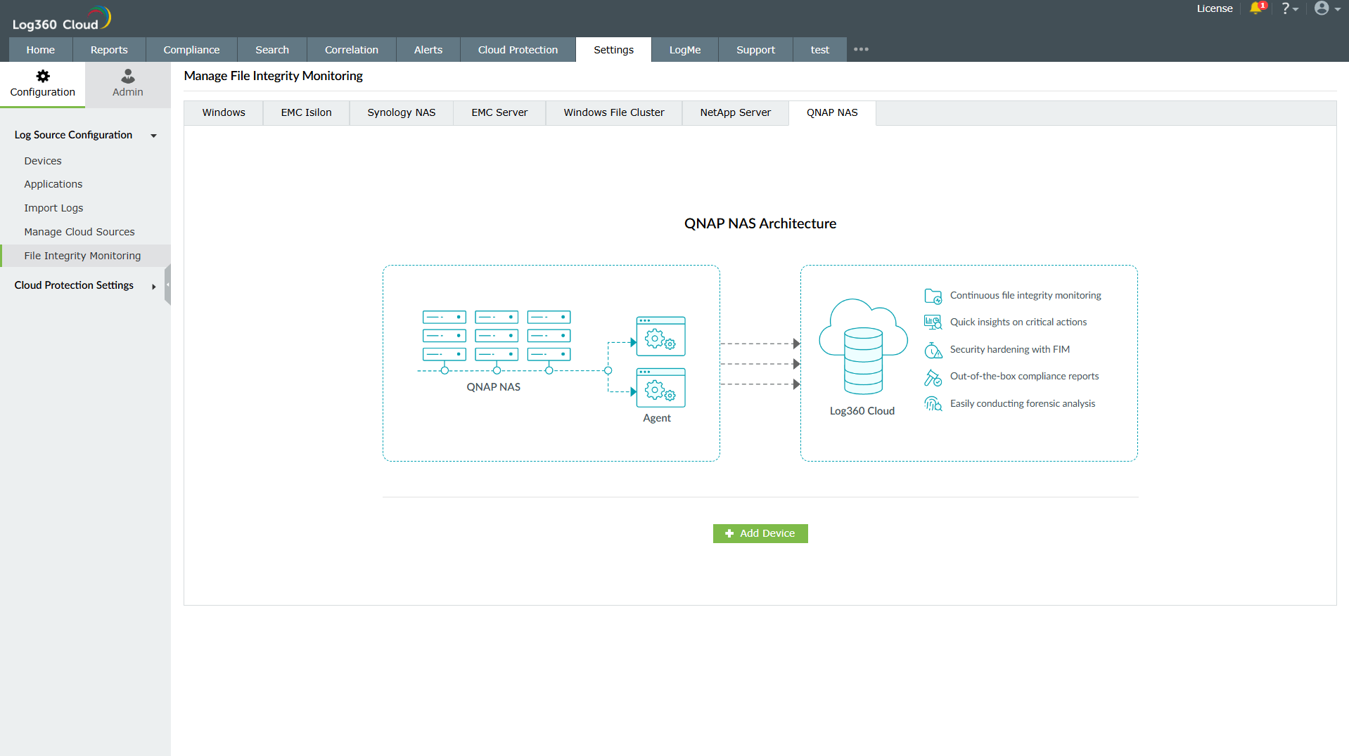 QNAP NAS file monitoring