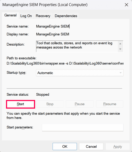 Starting and stopping the product