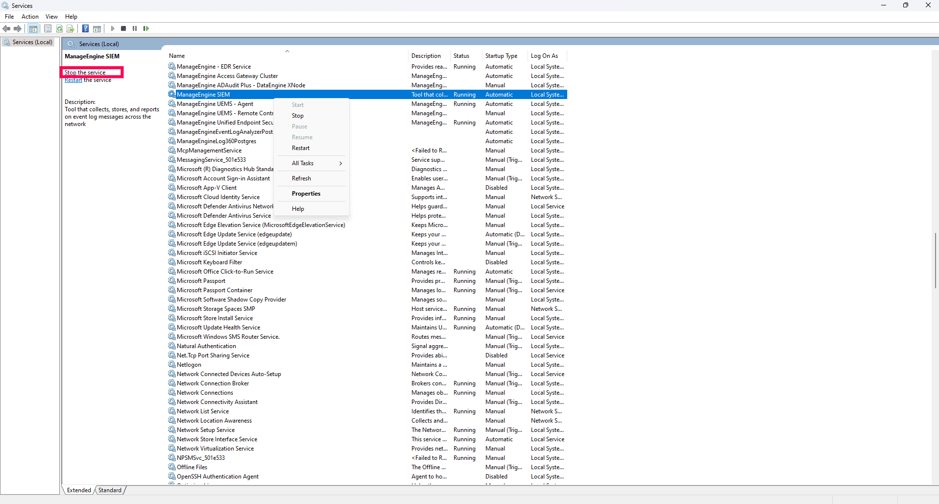 Starting and stopping the product