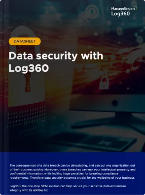Data security with Log360