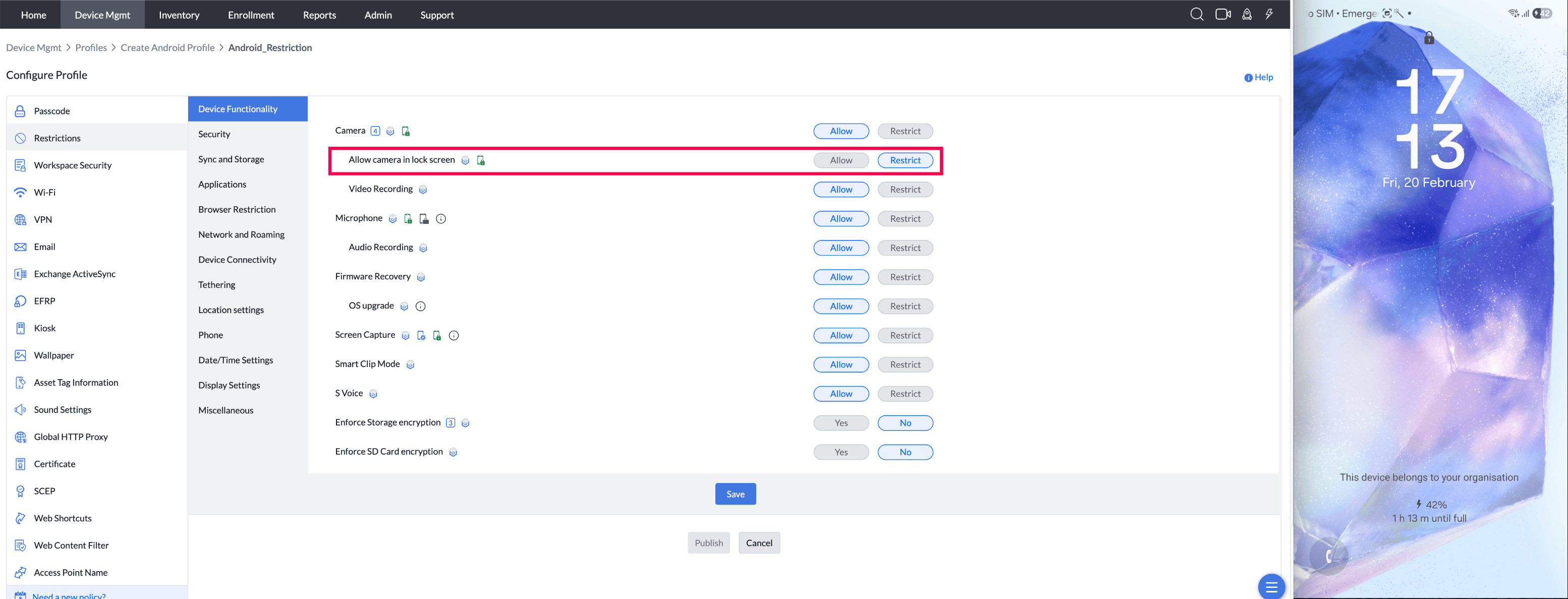 Access Camera from Lock Screen1