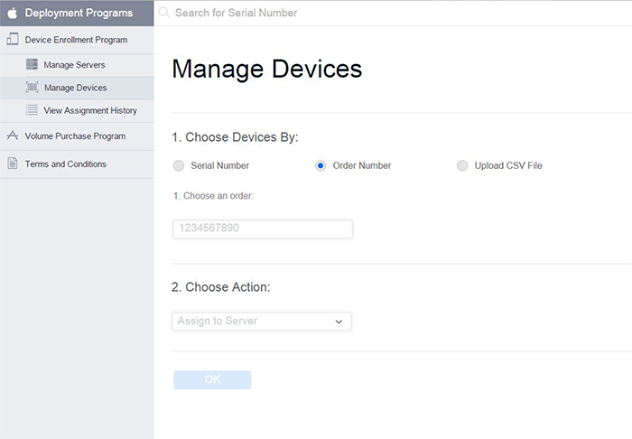 Adding devices to Apple Device Enrollment Program (DEP) portal through Apple Serial number