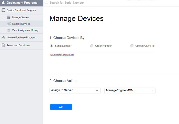 Adding Devices to Apple Device Enrollment Program (DEP) portal through CSV file