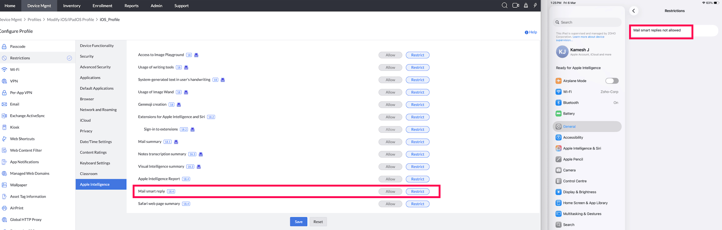 Mail Smart Reply