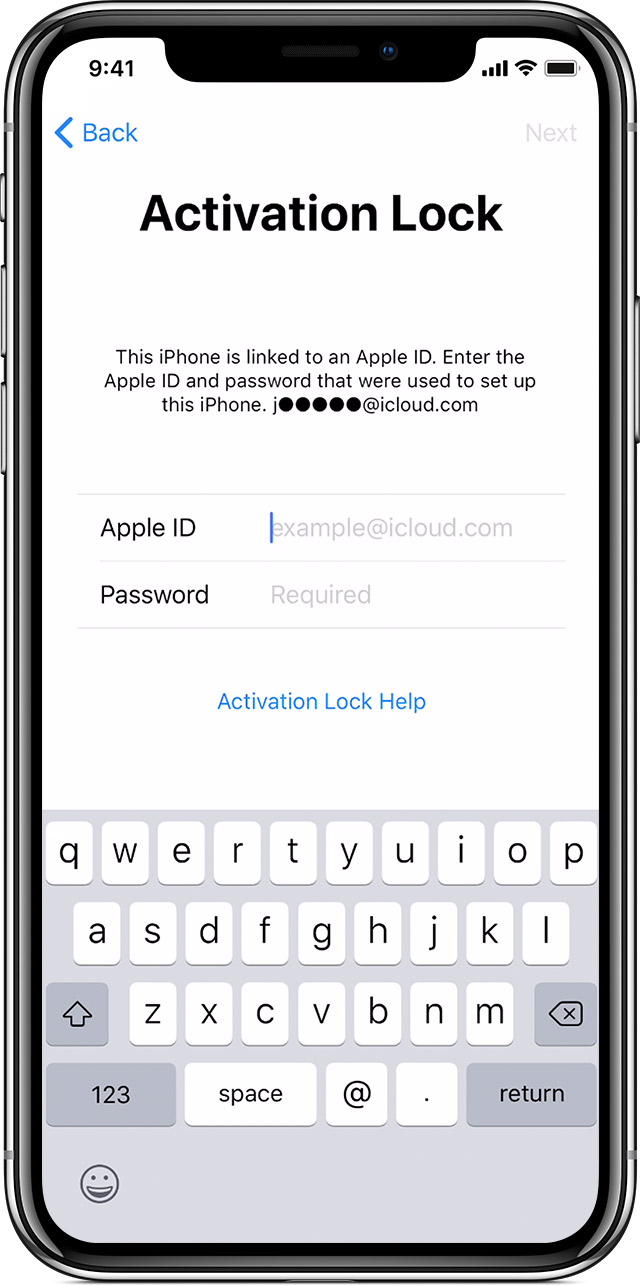 Enabling Activation Lock on iOS devices