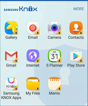 Samsung Knox container with MDM