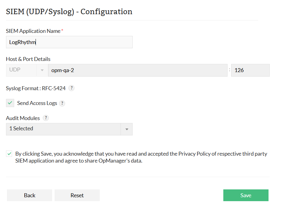 SIEM integration SIEM integration