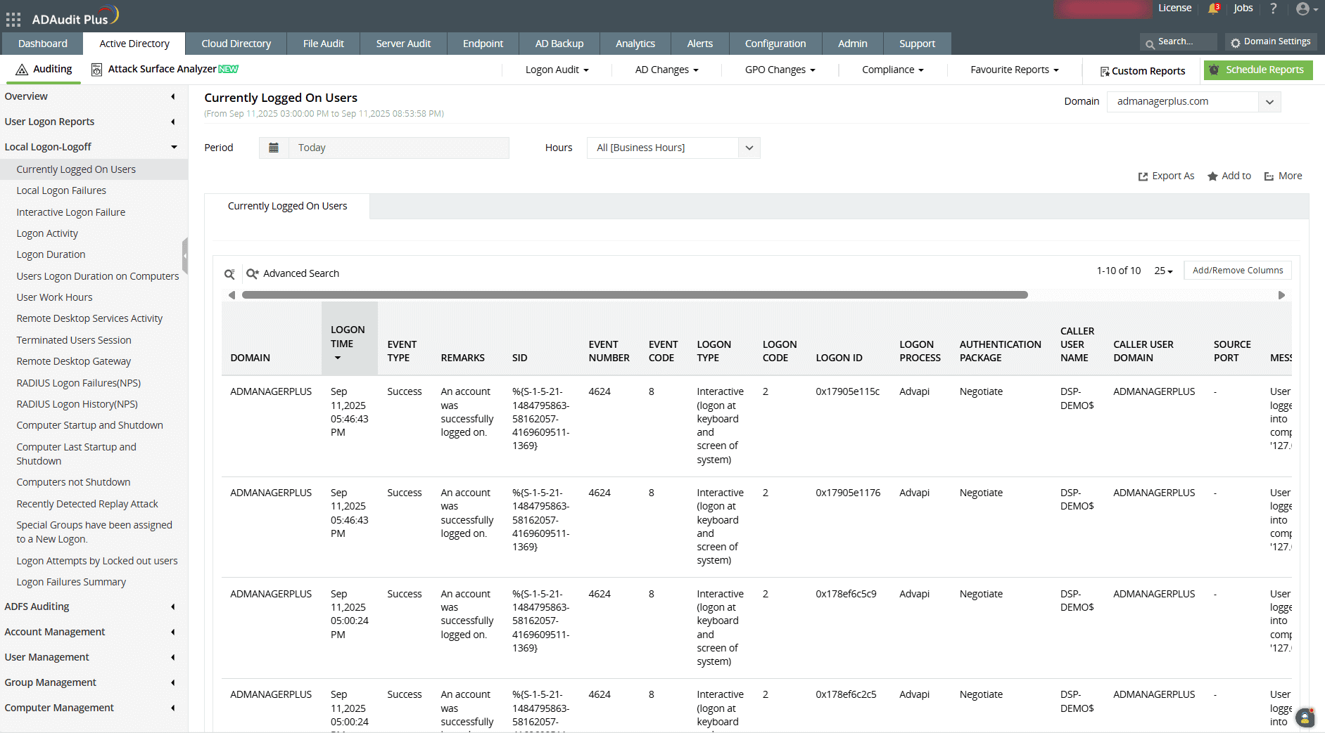 Simplify the way you see logged-on users