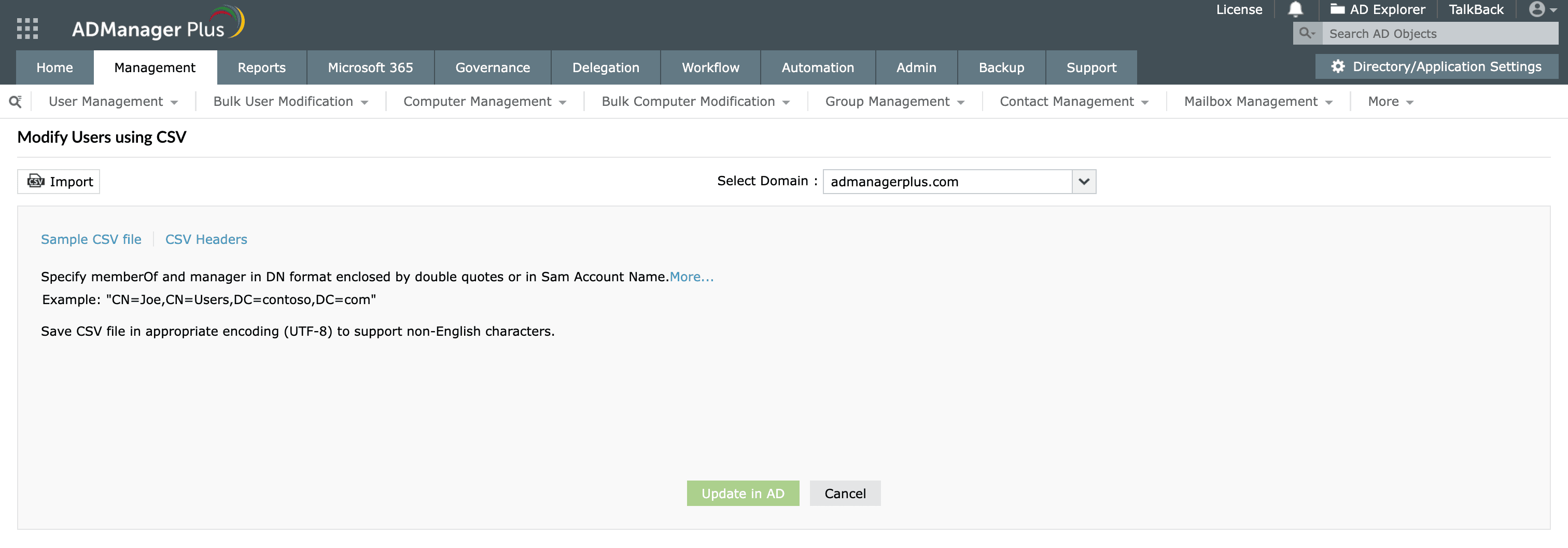 Set expiration date for multiple AD users using a CSV file.