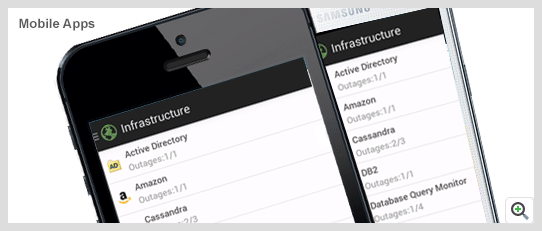 Monitor your critical apps from mobile using the Android or iPhone app