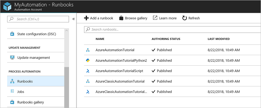 Endpoint Central: Creating Azure Runbook