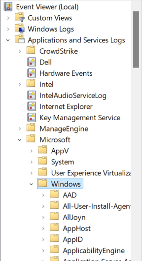 Fig. 2 Viewing and accessing Windows Firewall logs using Windows Event Viewer in Windows 10 and 11