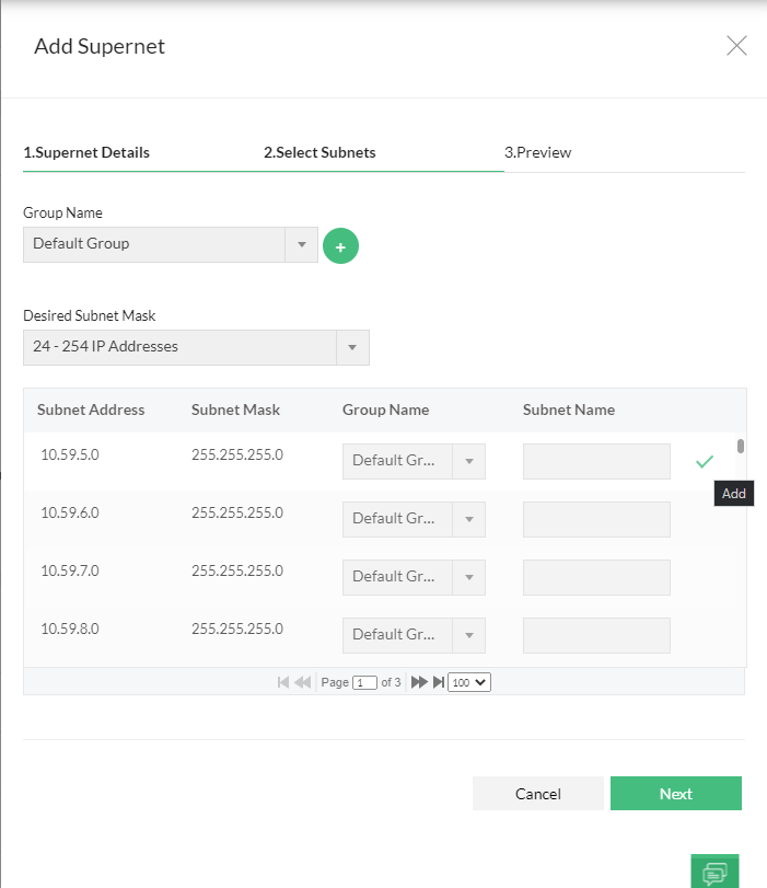 Added Supernet