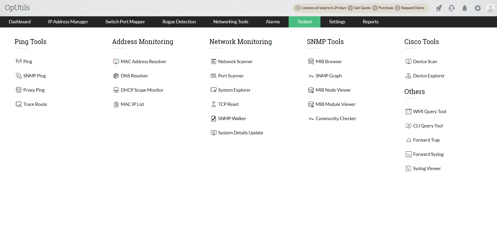 Managed Switch Port Mapping Tool - ManageEngine OpUtils