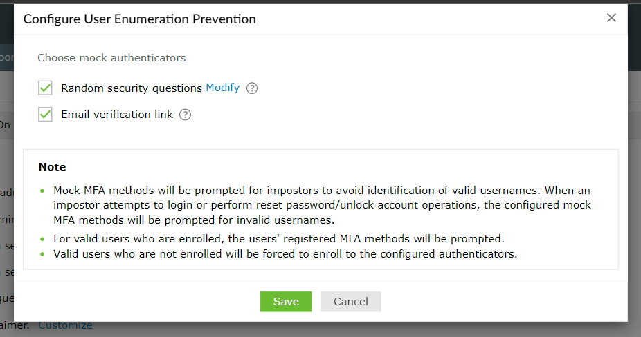 Prevent hackers from finding out valid users