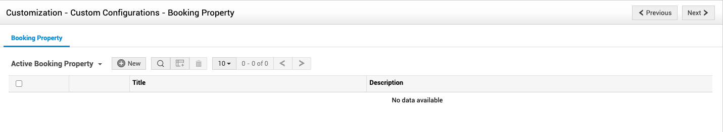 customization booking property