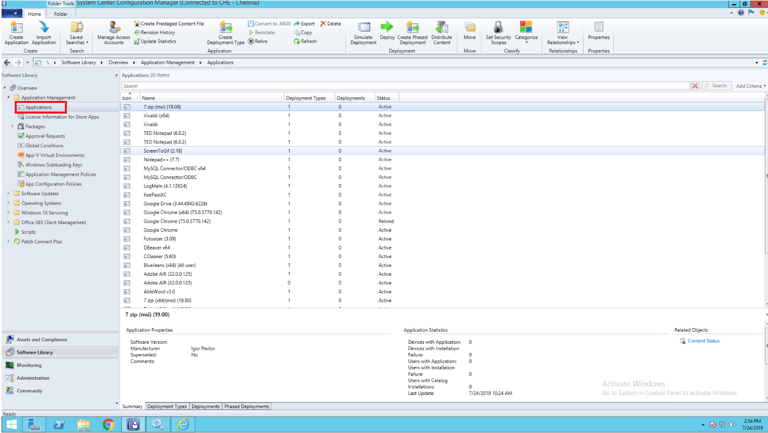 step1 SCCM application deployment best practices - ManageEngine Patch Connect Plus