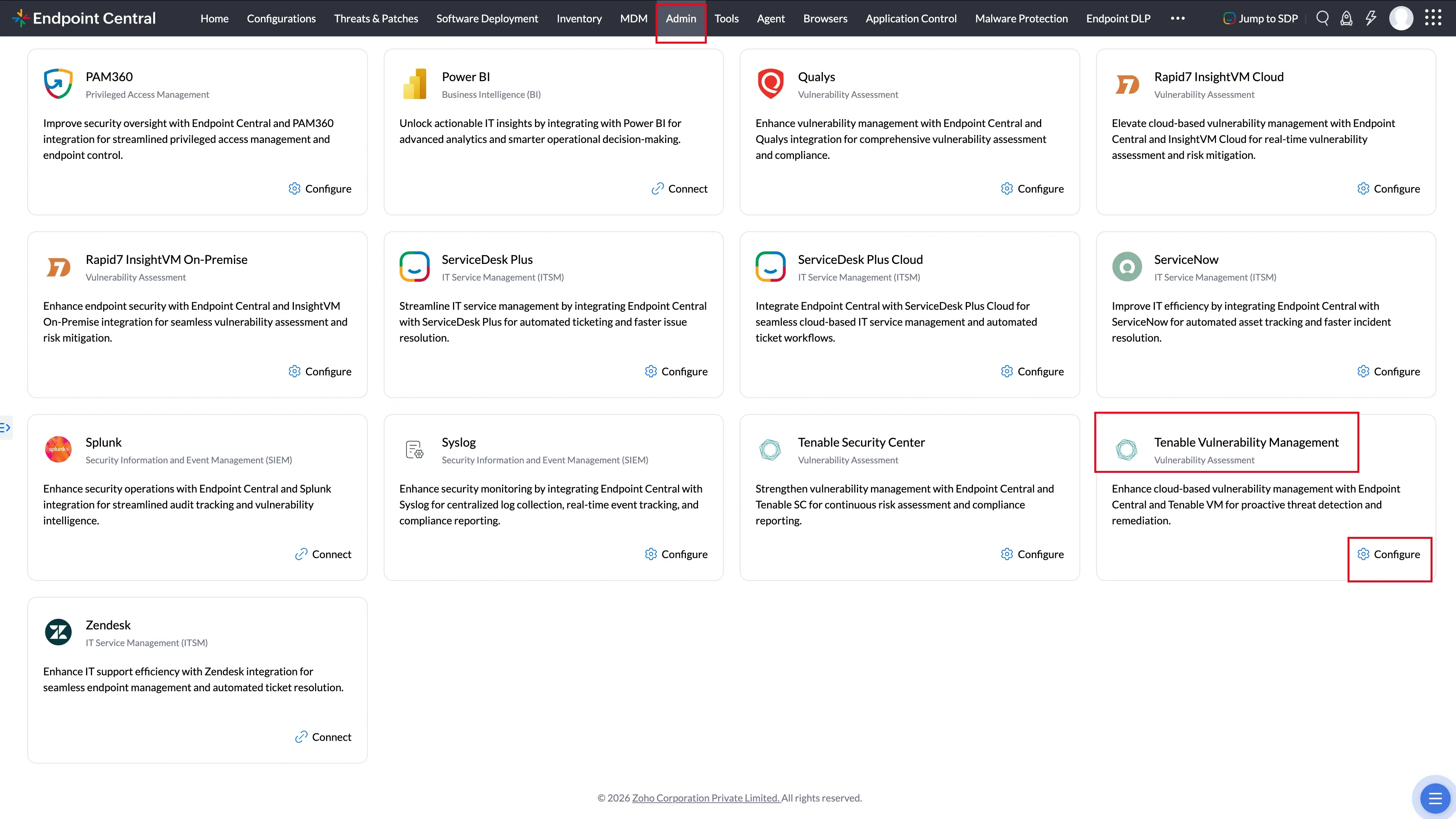 Tenable Security Navigation Tenable Security Navigation