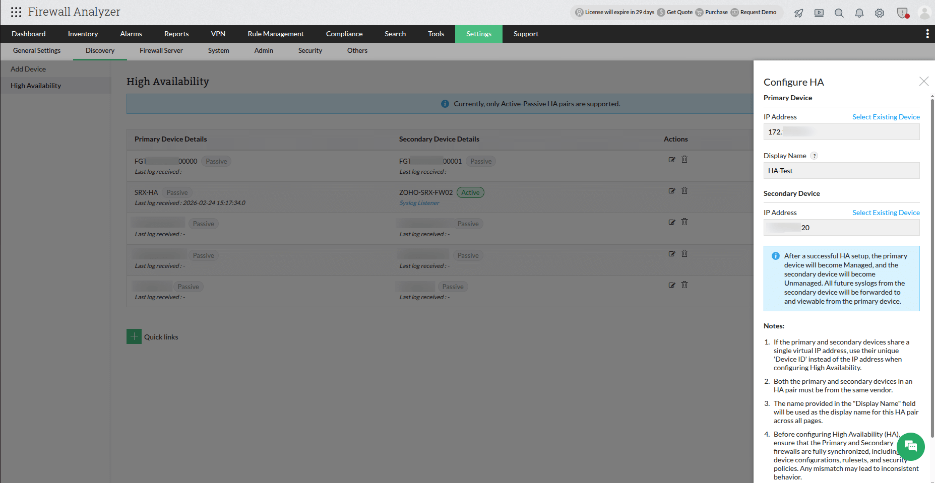 High Availability High Availability